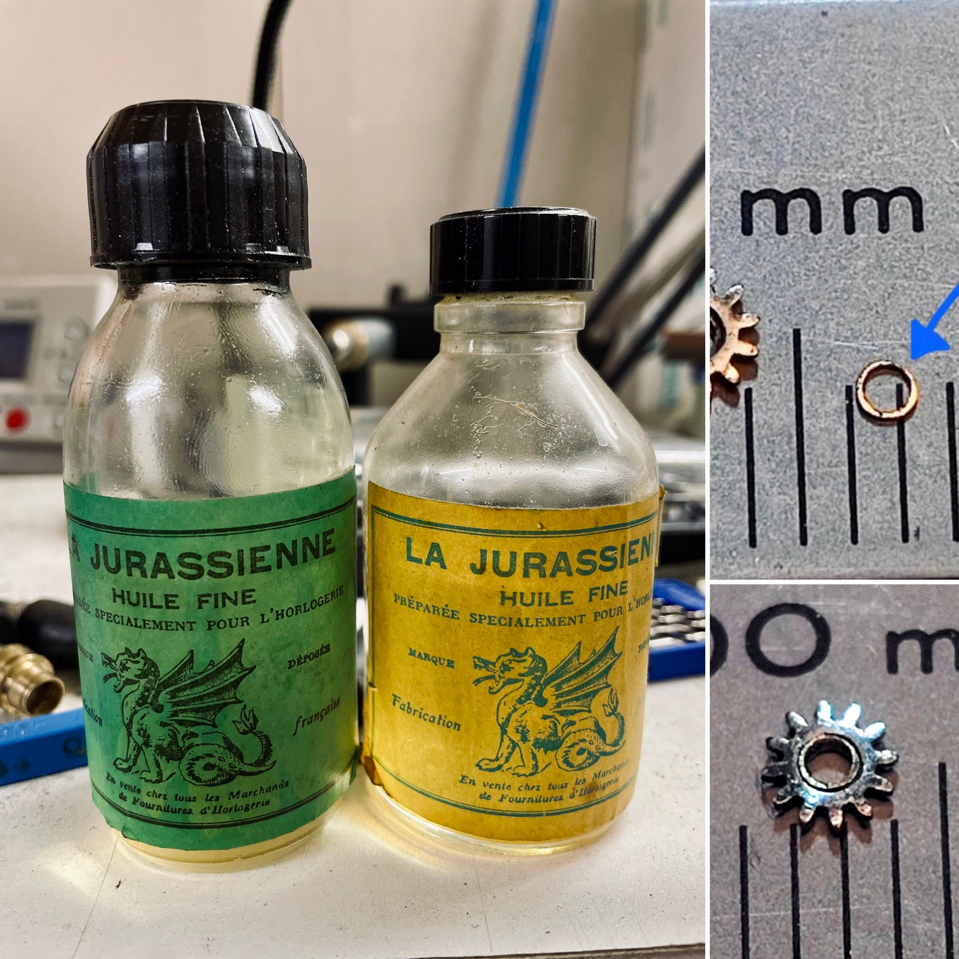 Huile de qualité et fabrication des pièces par la remontrerie