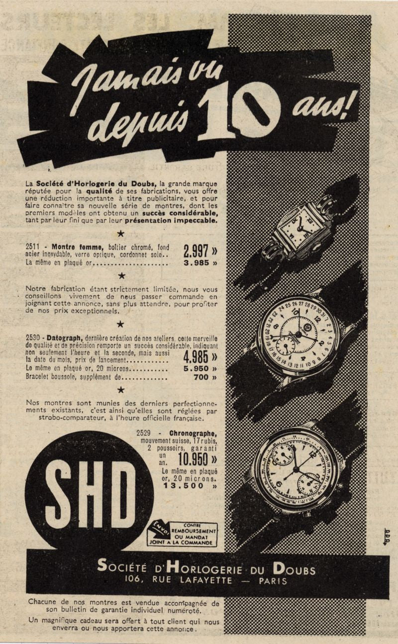 1960 SHD calendographe